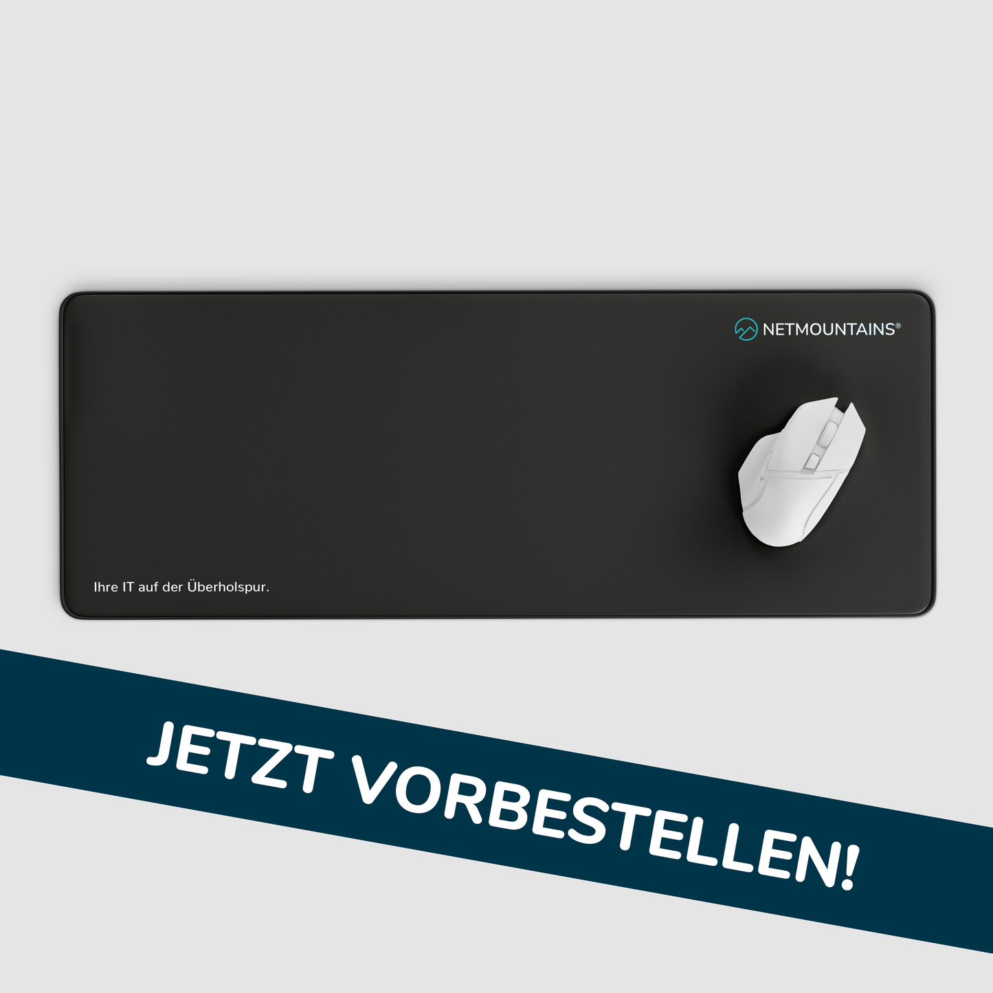 Hochwertiges Textilmousepad NETMOUNTAINS groß